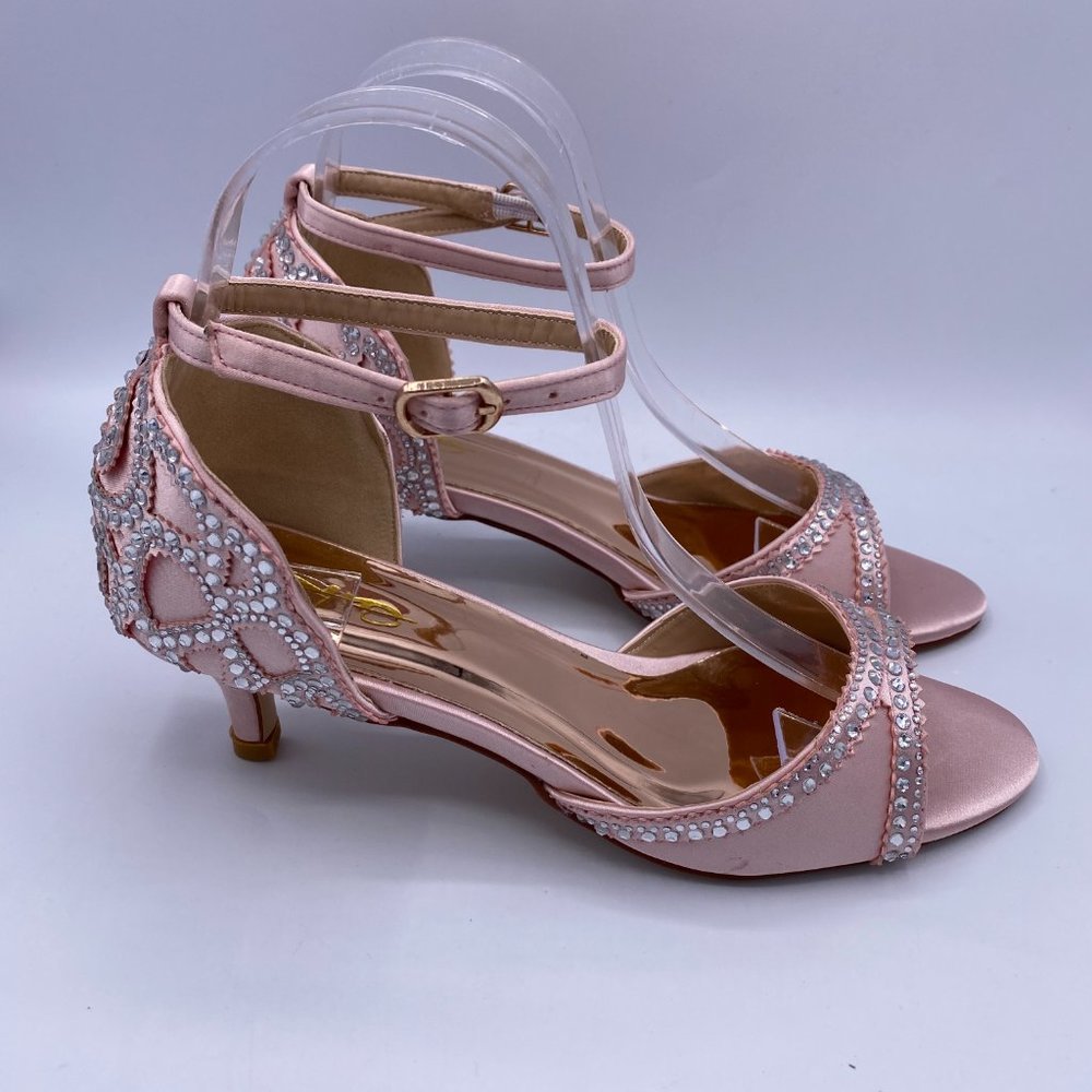 XYD Ballroom Dance Shoes Wedding Sandal Rhinestone - Picture 4 of 9